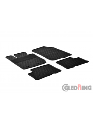 Original Gledring Passform Fußmatten Gummimatten 4 Tlg.+Fixing - Dacia Duster 4X4 2010->2015